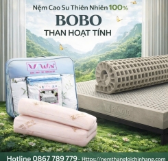 Nệm cao su thiên nhiên BoBo than hoạt tính Thắng Lợi