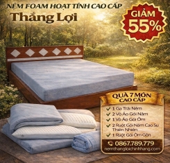 Nệm Foam hoạt tính cao cấp Thắng Lợi