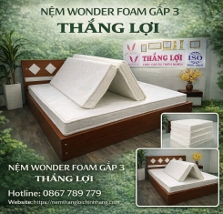 Nệm Cao Su Wonder Foam Thắng Lợi Gấp 3