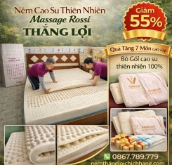Nệm cao su thiên nhiên Rosi Massage Thắng Lợi