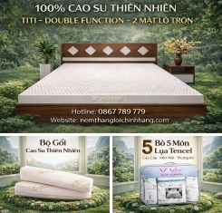 Nệm cao su thiên nhiên Thắng Lợi Titi Double Function