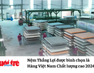 BÁO TUỔI TRẺ - Nệm Thắng Lợi được bình chọn Hàng Việt Nam Chất lượng cao năm 2024